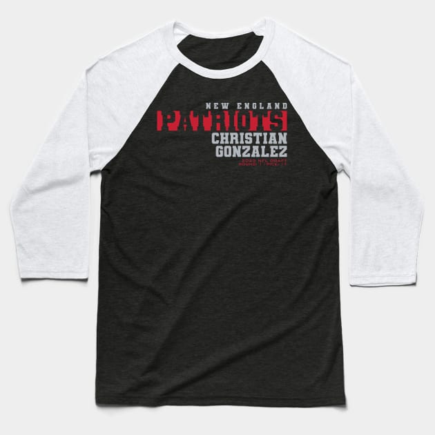 Christian Gonzalez Baseball T-Shirt by Nagorniak